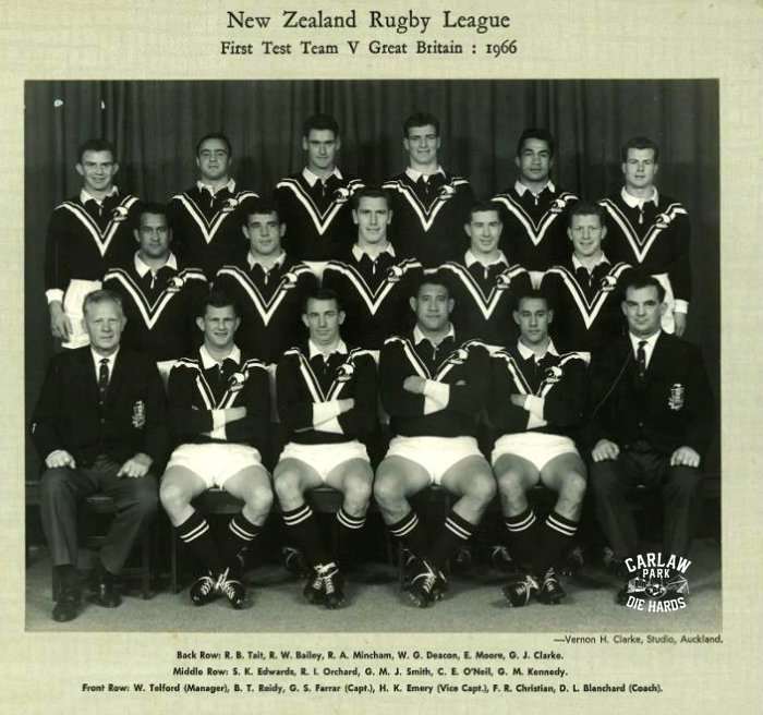 New Zealand Rugby League Test Team 1966